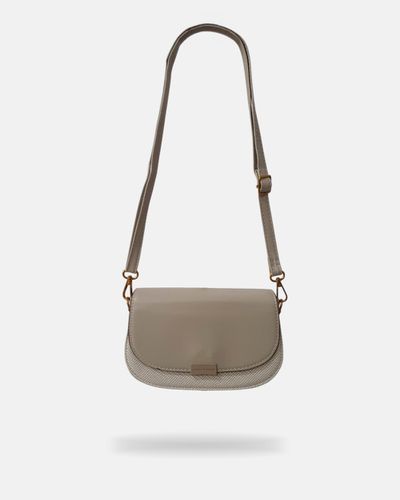 Bolsa Transversal Olivia - Bege - Pé Relax Calçados Confortáveis