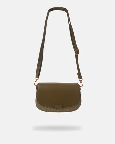 Bolsa Transversal Olivia - Musgo - Pé Relax Calçados Confortáveis