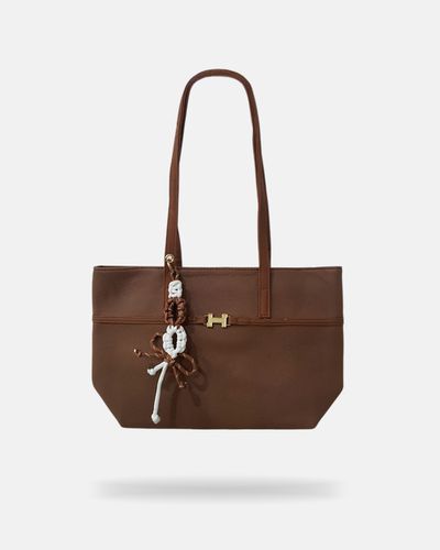 Bolsa Trançada Hanna - Cappuccino - Pé Relax Calçados Confortáveis