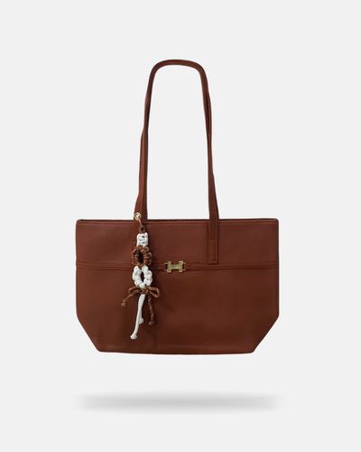 Bolsa Trançada Hanna - Marrom - Pé Relax Calçados Confortáveis