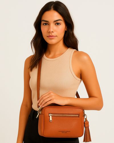 Bolsa Tiracolo Feminina - Brown - Pé Relax Sapatos Confortáveis