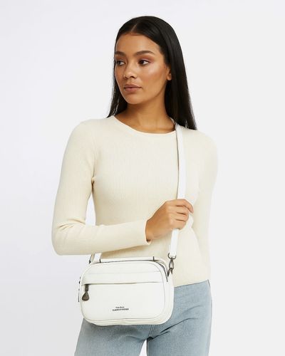 Bolsa Transversal Media Melissa- Off White - Pé Relax Calçados Confortáveis