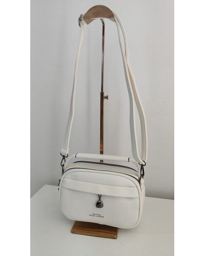 Bolsa Transversal Media - Off White - Pé Relax Calçados Confortáveis