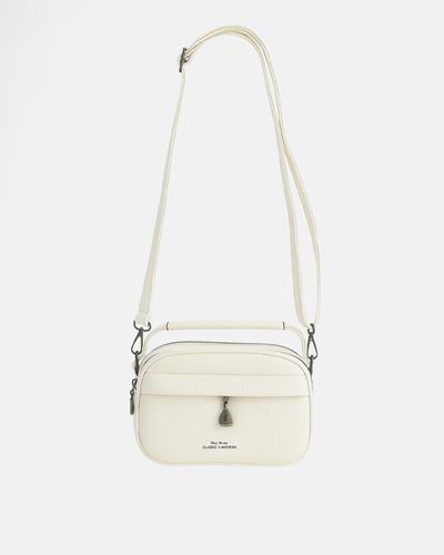 Bolsa Transversal Media - Off White - Pé Relax Calçados Confortáveis