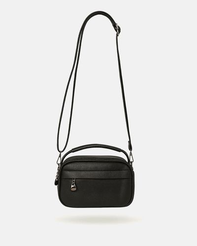 Bolsa Transversal Media - Preta - Pé Relax Calçados Confortáveis