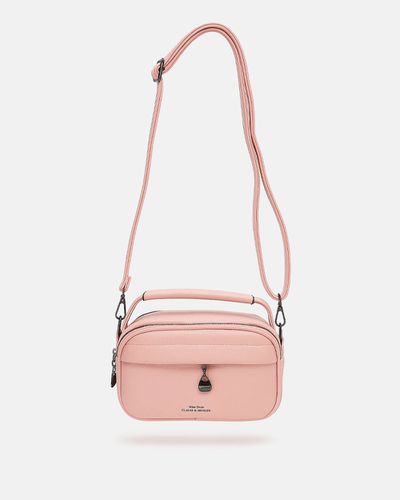 Bolsa Transversal Media - Rose - Pé Relax Calçados Confortáveis