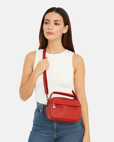 Bolsa Transversal Media Melissa- Vermelha - Pé Relax Calçados Confortáveis