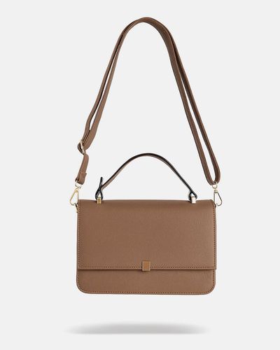Bolsa Transversal Jhenifer - Coffee - Pé Relax Calçados Confortáveis