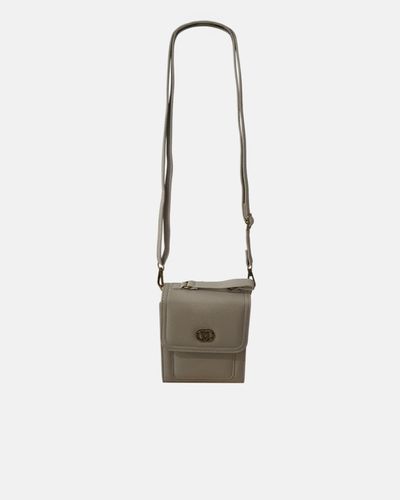 Bolsa Porta-Celular Mari - Bege Claro - Pé Relax Calçados Confortáveis