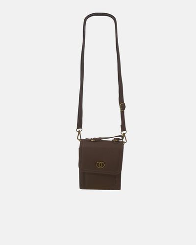 Bolsa Porta-Celular Mari - Café - Pé Relax Calçados Confortáveis