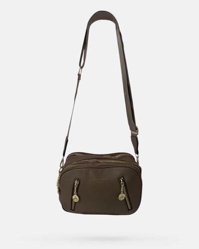 Bolsa Transversal Luana - Khaki - Pé Relax Calçados Confortáveis