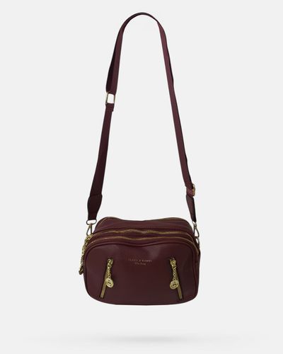 Bolsa Transversal Luana - Bordô - Pé Relax Calçados Confortáveis