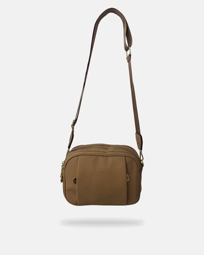 Bolsa Transversal Regina - Cappuccino - Pé Relax Calçados Confortáveis