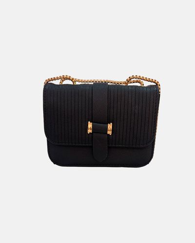 Bolsa Baú Média - Preta - Pé Relax Sapatos Confortáveis