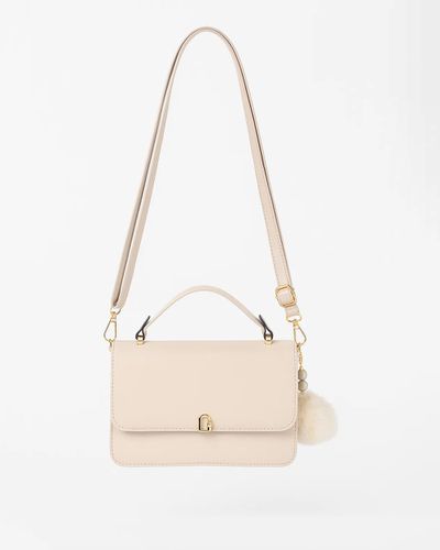 Bolsa Transversal Amanda - Off White - Pé Relax Calçados Confortáveis