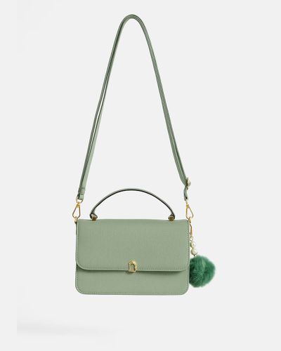 Bolsa Transversal Amanda - Verde - Pé Relax Calçados Confortáveis