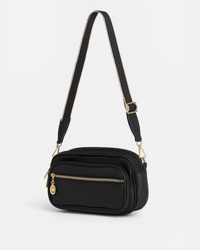 Bolsa Tiracolo Feminina - Preta - Pé Relax Calçados Confortáveis