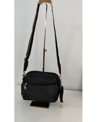 Bolsa Transversal Gisele - Preta - Pé Relax Calçados Confortáveis