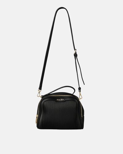 Bolsa Baú Transversal Lolla- Preta - Pé Relax Calçados Confortáveis