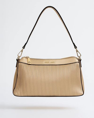 Bolsa Tiracolo Feminina - Dourada - Pé Relax Calçados Confortáveis