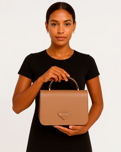 Bolsa Estruturada Feminina - Capuccino - Pé Relax Sapatos Confortáveis