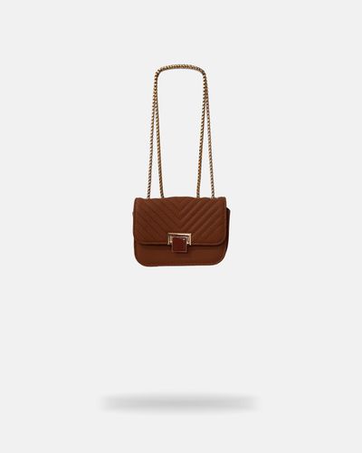 Bolsa Transversal Pequena Paula - Caramelo - Pé Relax Calçados Confortáveis