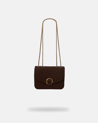 Bolsa Transversal Media Bruna - Marrom - Pé Relax Calçados Confortáveis