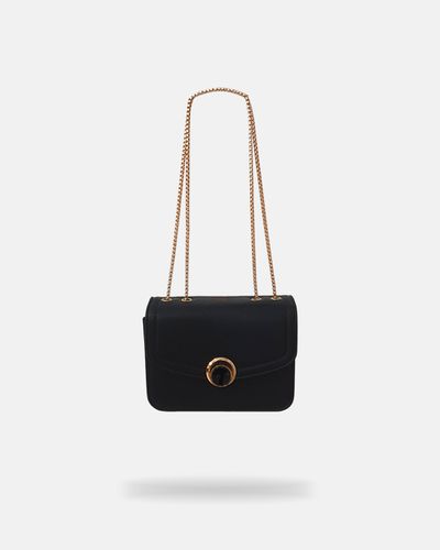 Bolsa Transversal Grande Bruna - Preta - Pé Relax Calçados Confortáveis