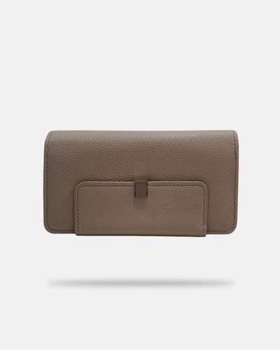 Carteira Longa Jade - Khaki - Pé Relax Calçados Confortáveis