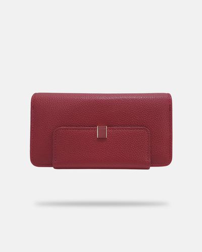 Carteira Longa Jade - Framboesa - Pé Relax Calçados Confortáveis