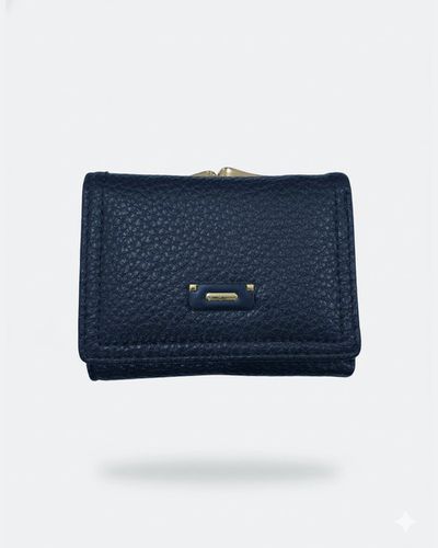 Carteira Compacta Jade- Azul - Pé Relax Calçados Confortáveis