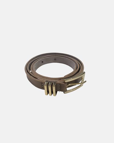 Cinto Maison Feminino Fino - Bege - Pé Relax Calçados Confortáveis