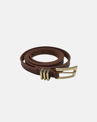 Cinto Maison Feminino Fino - Caramelo - Pé Relax Calçados Confortáveis