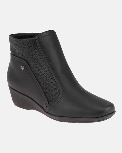 Bota Feminina Lírio - Preta - Pé Relax Sapatos Confortáveis