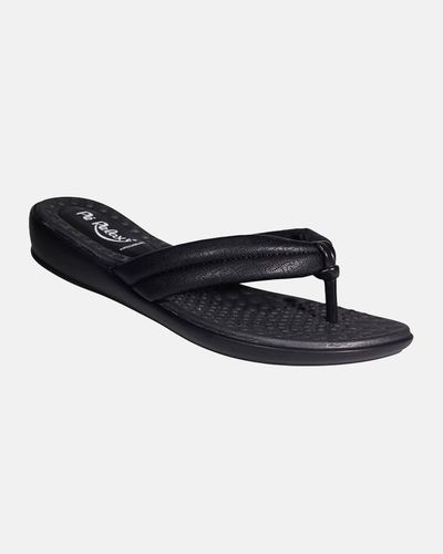 Chinelo Anatômico Jasmim - Preto - Pé Relax Sapatos Confortáveis