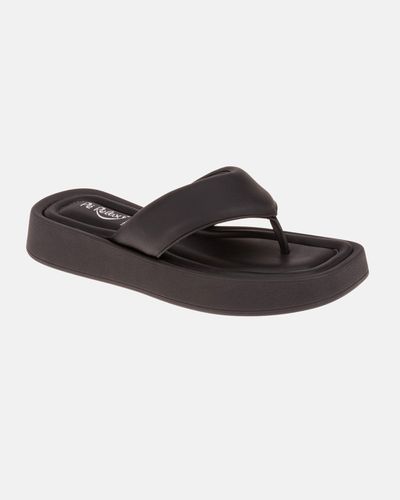 Chinelo Fresia - Preto - Pé Relax Sapatos Confortáveis