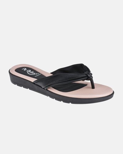 Chinelo Dália - Preto - Pé Relax Sapatos Confortáveis