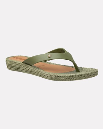 Chinelo Para Esporão E Fascite Flat Agapanto - Cidreira - Pé Relax Calçados Confortáveis