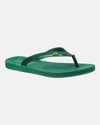 Chinelo Flat Agapanto Brasil - Jade - Pé Relax Calçados Confortáveis