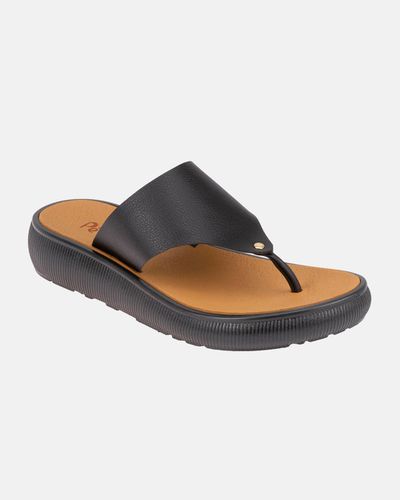 Chinelo Antúrio - Preto - Pé Relax Sapatos Confortáveis