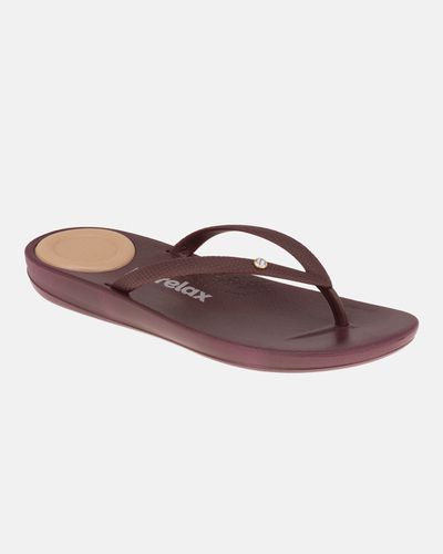Chinelo Matricária - Vinho - Pé Relax Sapatos Confortáveis