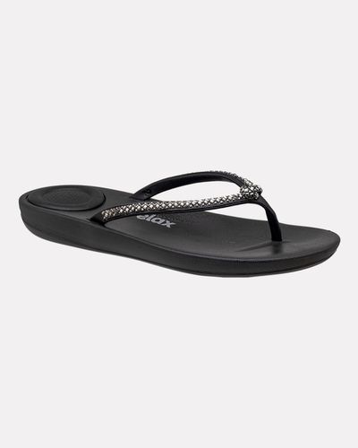 Chinelo Para Esporão Matricária - Preto - Pé Relax Calçados Confortáveis