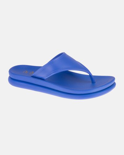 Chinelo Protea - Azul Elétrico - Pé Relax Sapatos Confortáveis