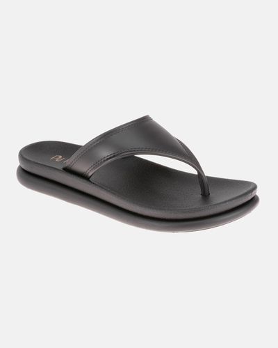 Chinelo Protea - Preto - Pé Relax Sapatos Confortáveis