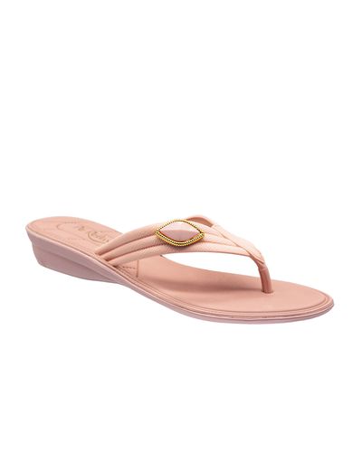 Chinelo Flat Orquídea - Rosa Mac - Pé Relax Calçados Confortáveis