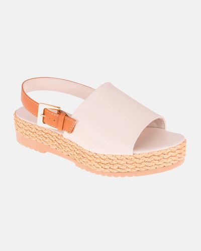Sandalia Anabela Acácia - Off White - Pé Relax Sapatos Confortáveis