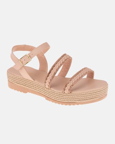 Sandália Anabela Acácia - Amêndoa - Pé Relax Sapatos Confortáveis