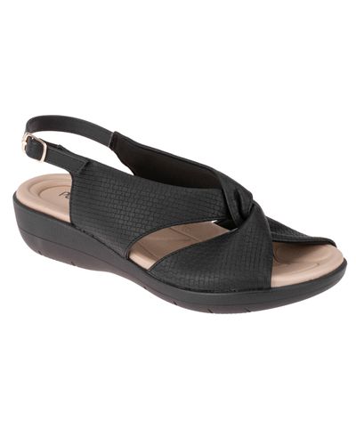 Sandália Helicônia - Preto - Pé Relax Sapatos Confortáveis