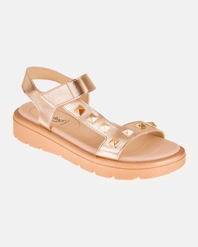 Sandália Sakura - Ouro - Pé Relax Sapatos Confortáveis