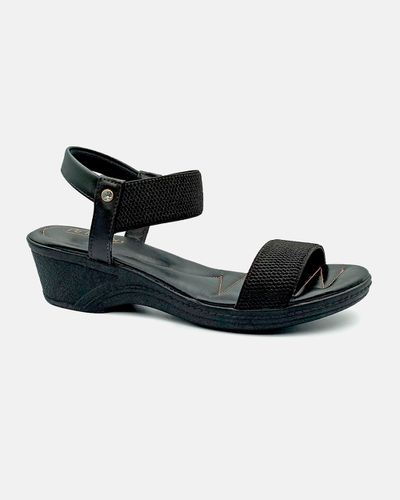 Sandália Verbena - Preto - Pé Relax Sapatos Confortáveis